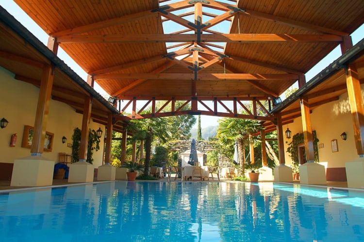 Semi-covered pool